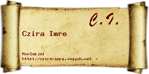 Czira Imre névjegykártya